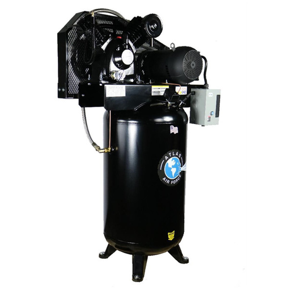 Atlas Automotive Equipment Air Force AF9P 7.5HP 80 Gallon Air Compressor with Plus Package