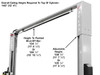 Atlas Platinum PVL-10 ALI Certified 10,000 Lbs. Adjustable Height 2 Post Overhead Car Lift