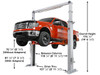 Atlas® Platinum PVL-15 ALI Certified Overhead 15,000 lbs. Capacity 2 Post Above Ground Car Lift