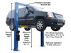 Atlas®  (ATEATTD9OHSCSS) 9,000 lb. Capacity 2-Post Overhead Lift
