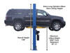 Atlas®  (ATEATTD9OHSCSS) 9,000 lb. Capacity 2-Post Overhead Lift