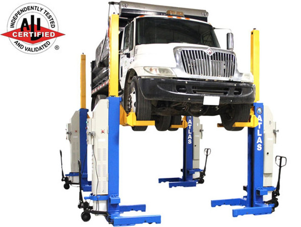 Atlas® 74,000 LB. ALI Certified Battery Powered Mobile Column Lift System