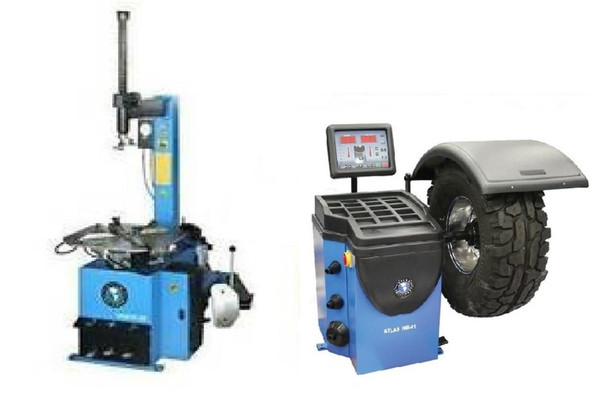 Atlas® TC229 Rim Clamp Tire Changer + WB41 Wheel Balancer Combo Package