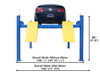 Atlas® 414A 14,000 Lbs.  4 Post Alignment Lift