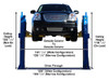 Atlas® BP12000 Baseplate 12,000 lbs. capacity 2 Post Above Ground Lift