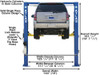 Atlas® OH-10X Overhead 10,000 lbs. Capacity 2 Post Lift (EXTRA WIDE/EXTRA TALL)