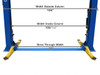 Atlas Equipment BP8000 8,000 lb Capacity Baseplate 2-Post Lift
