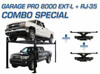  Atlas Equipment PRO8000EXT-L 4 Post Lift + RJ35 Sliding Jacks Combo