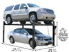 Atlas Garage Pro 8,000  Standard Width 4-Post  8,000 LBS Capacity