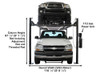 Atlas® Garage Pro 8000 EXT-L Portable 8,000 Lbs. Capacity 4 Post Lift (Extra Tall, Extra Long)