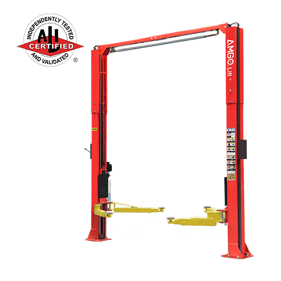  AMGO OH-10  ALI Certified 10,000 lbs. 2 Post Auto Lift  with Super-Asymmetric Arms