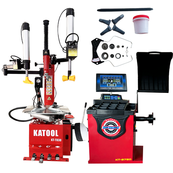 Katool Combo 10: Tire Changer KT-T830 & Wheel Balancer KT-B750