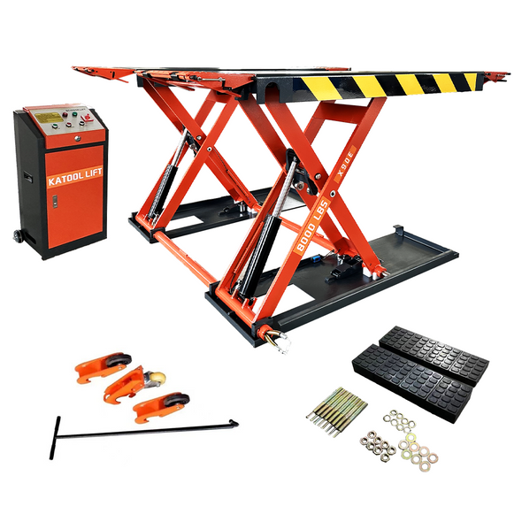  Katool  KT-X90E 8,000 lb Mid Rise Scissor Lift - Electric Lock