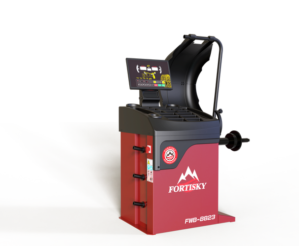 Fortisky 2D Car Wheel Balancer Self-Calibration w/Laser Light FWB-8823