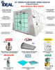 iDEAL PSB-AFCF23B-1PH Cross Flow Paint Spray Booth
